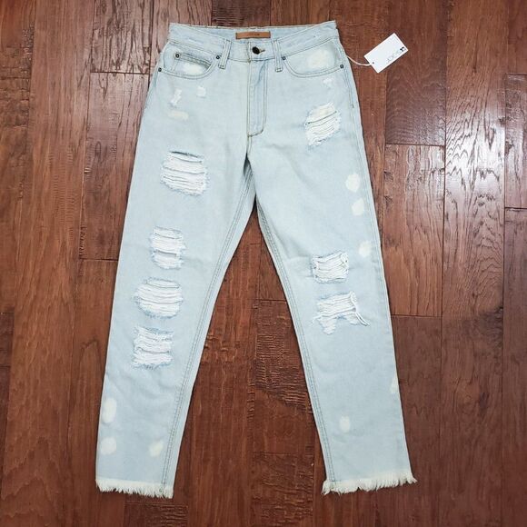JOE'S JEANS Light Blue Debbie High Rise Straight Ankle 25 - Picture 3 of 15
